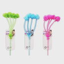 PAWISE CAT WAND WITH POMPOMS