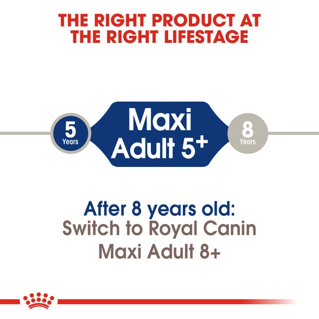 ROYAL CANIN MAXI ADULT 8+ 15KG BAG