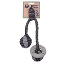 PET ONE Braided Tug Duo W Glow In The Dark Ring Grey