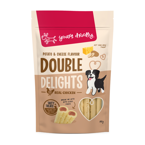 YOURS DROOLLY DOUBLE DELIGHT DOG TREATS