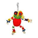A & E THE SILLY WOODEN FROG BIRD TOY 30cm