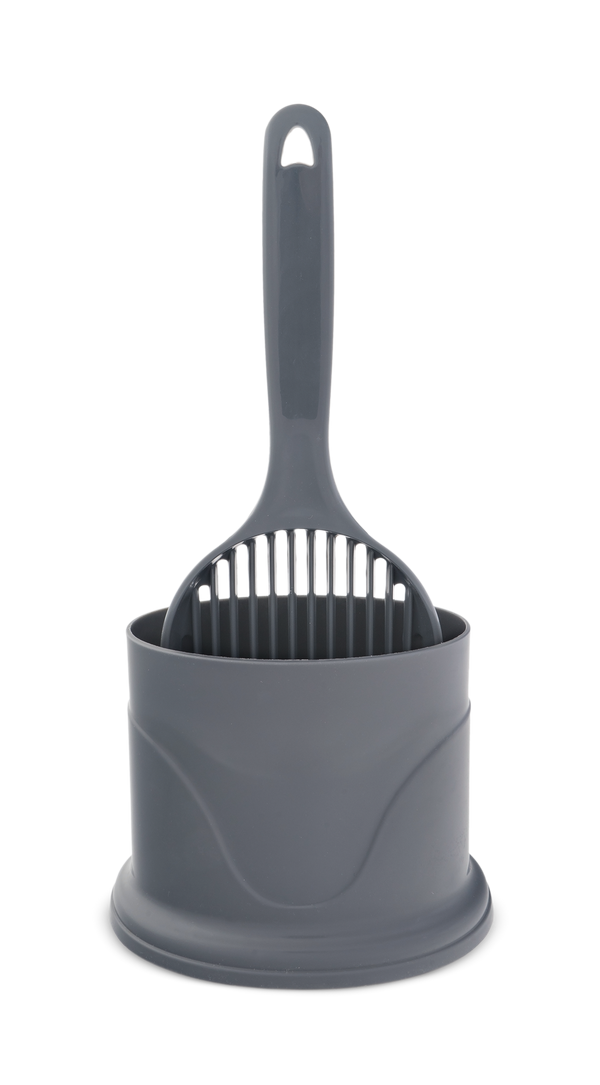 TROUBLE & TRIX LITTER SCOOP WITH HOLDER