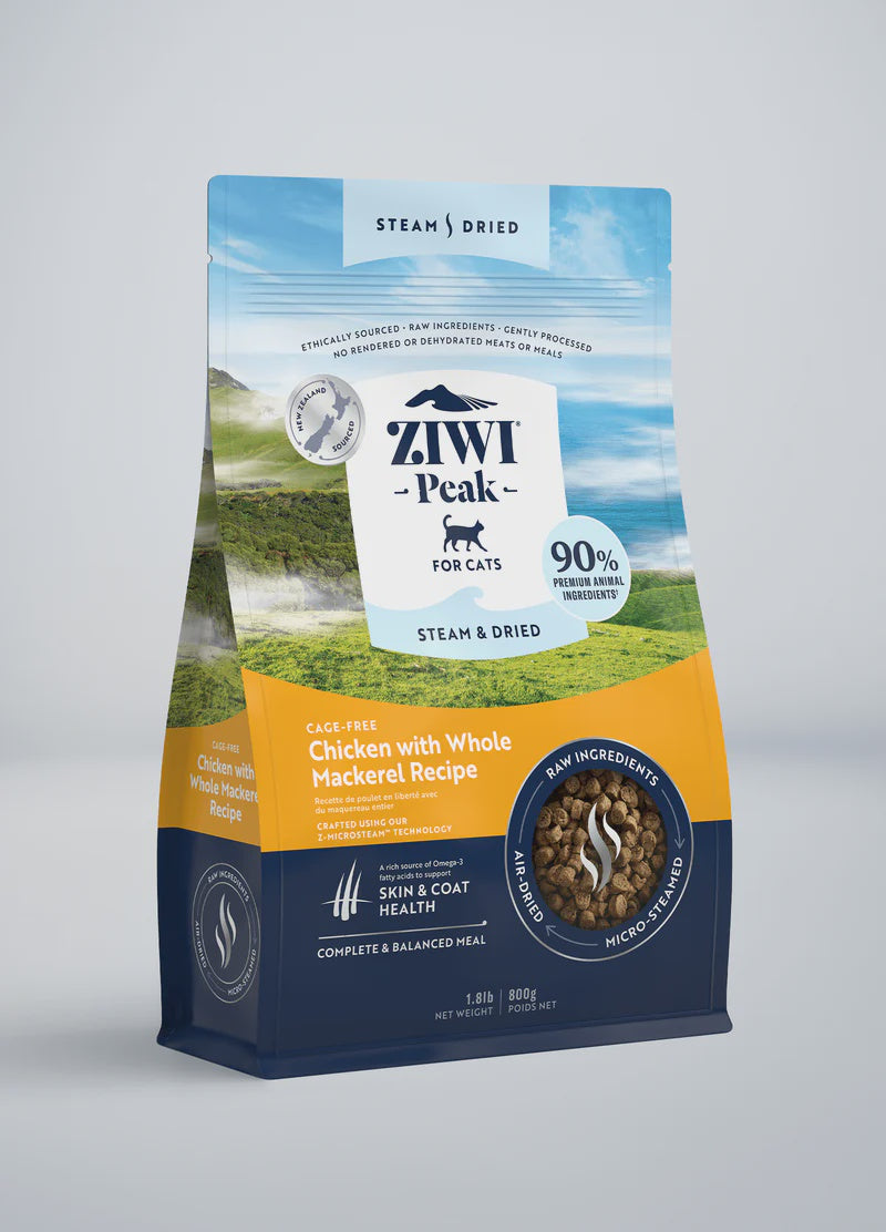 ZIWI PEAK STEAM & DRIED CAT FOOD 800g