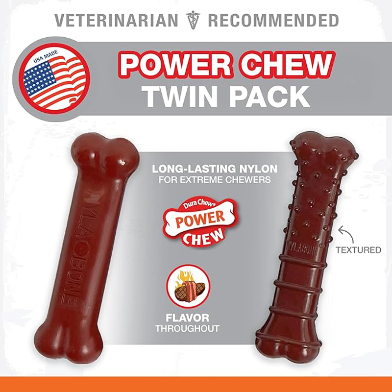 POWER CHEW BASTED BONE TWIN PACK