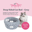 TROUBLE & TRIX DEEP SIDED CAT BED