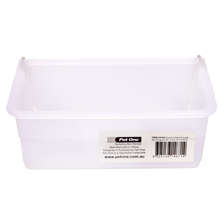 PET ONE POULTRY FEED TROUGH