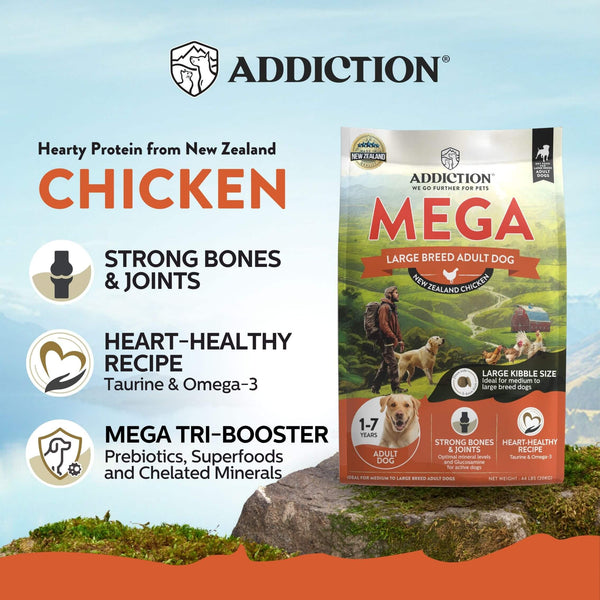 ADDICTION MEGA CHICKEN - LARGE BREED ADULT 20KG