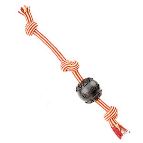 TIREBITER 3 KNOT ROPE WITH TREAT BALL