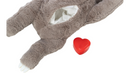 JUNIOR SLOTH WITH HEARTBEAT 34cm