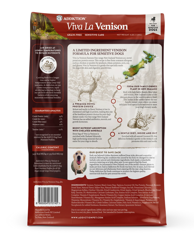 ADDICTION GRAIN-FREE VIVA LA VENISON 15KG