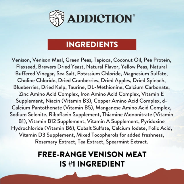 ADDICTION GRAIN-FREE VIVA LA VENISON 15KG