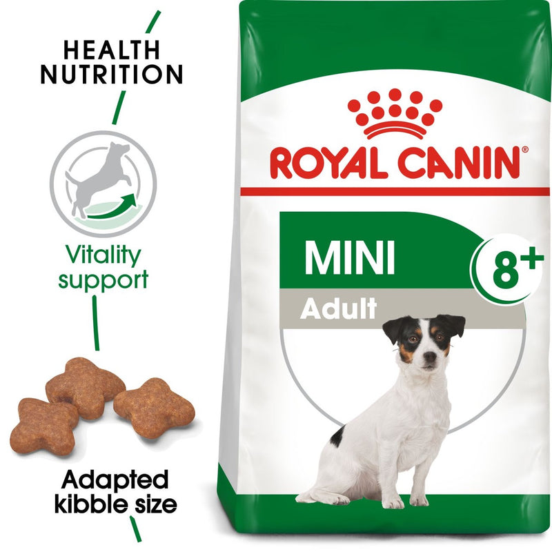 ROYAL CANIN MINI ADULT 8+ 2KG BAG