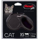 Flexi Classic 3m Mini Black Retractable Cord Cat Leash