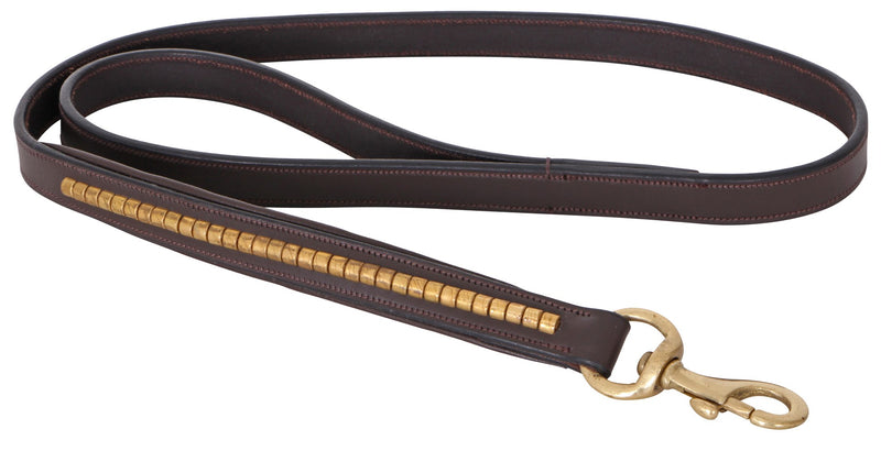 CAVALLINO BRASS CLINCHER LEATHER DOG LEAD