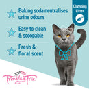 TROUBLE & TRIX LIGHTWEIGHT CAT LITTER - SCOOPABLE FRESH FLORAL SCENT