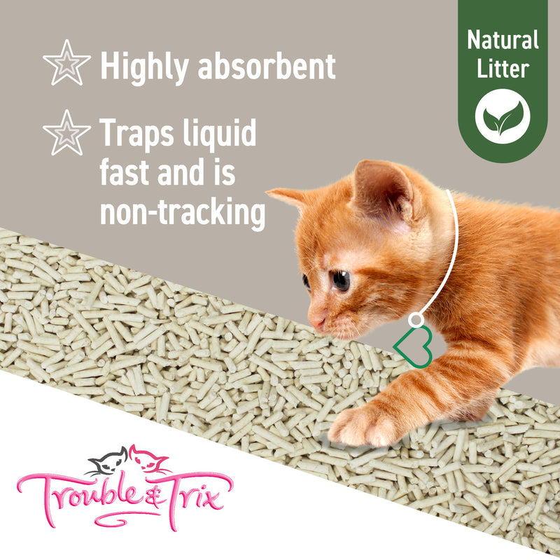 TROUBLE & TRIX NATURAL TOFU CAT LITTER PELLETS