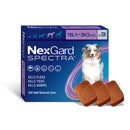 NEXGARD SPECTRA FLEA, TICK & WORM CHEWABLE 3PK