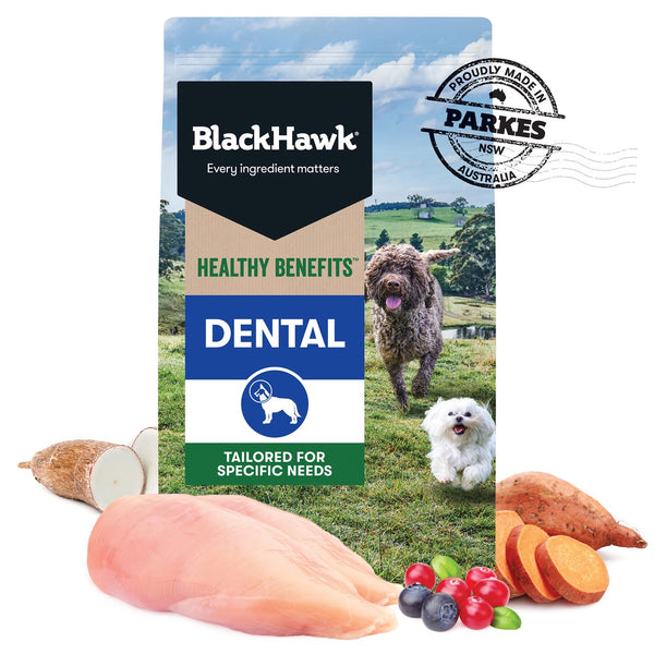 BLACK HAWK HEALTHY BENEFITS DENTAL DOG FOOD