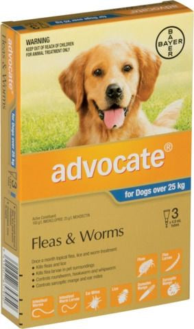 Advocate Flea Treatment For Dogs Over 25kg - 3 Pack