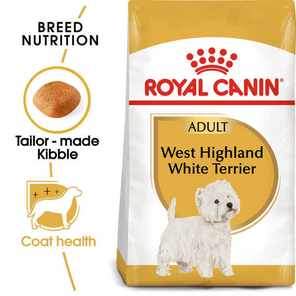ROYAL CANIN WEST HIGHLAND WHITE TERRIERS ADULT DRY FOOD 3KG